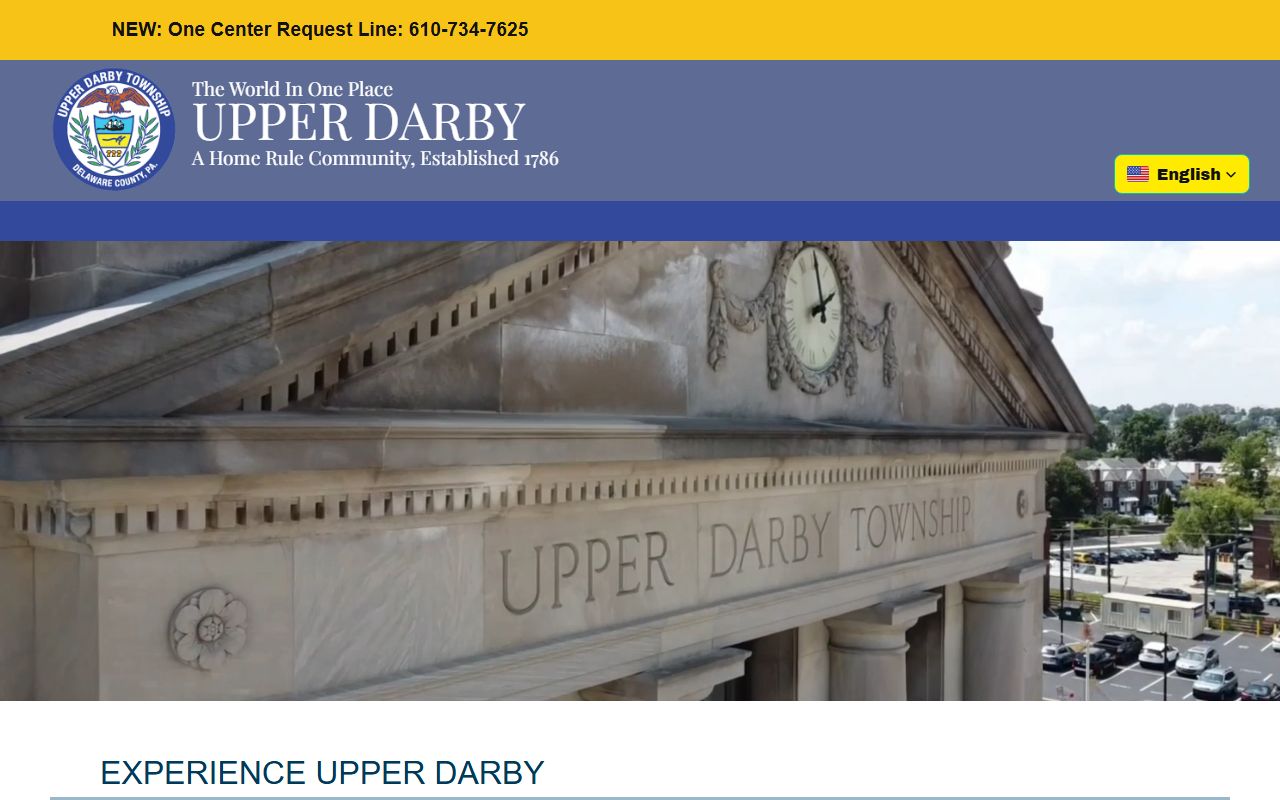 Upper Darby Township website in the Upper Darby Township phone directory