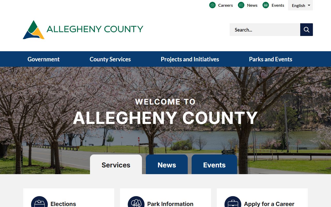 Allegheny County official website for the county phone directory
