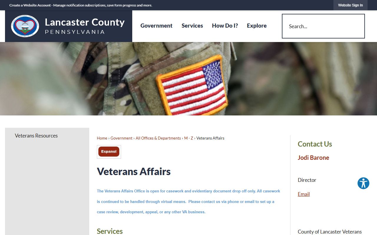 Lancaster County open records phone directory request page